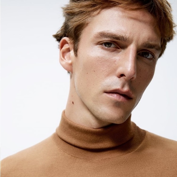 ZARA Basic high collar long sleeve sweater Mens size L - Picture 11 of 14